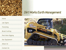 Tablet Screenshot of dirtworksservice.com